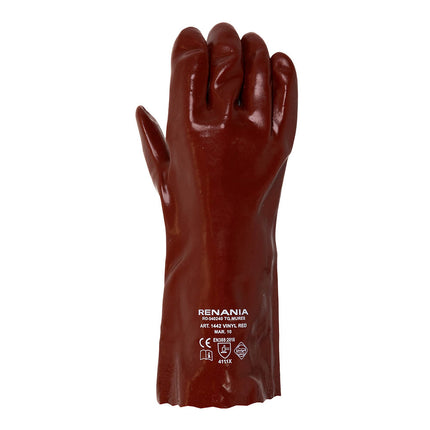 Manusi de protectie Renania VINYL RED, impregnate in PVC