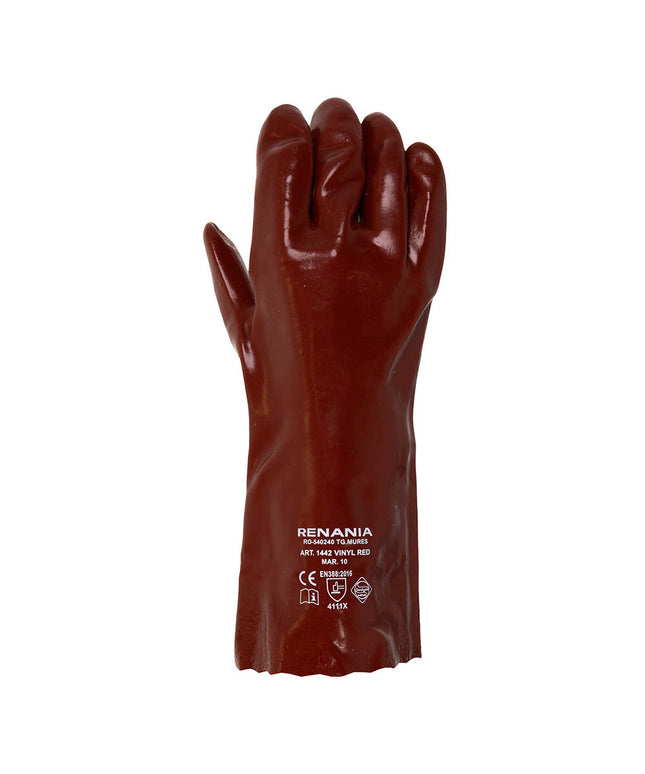 Manusi de protectie Renania VINYL RED, impregnate in PVC