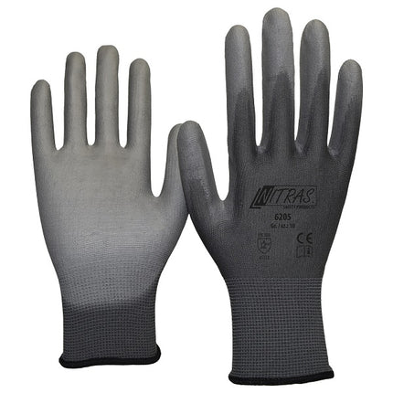 Manusi de protectie Nitras FLEXIGREY N, impregnate in poliuretan