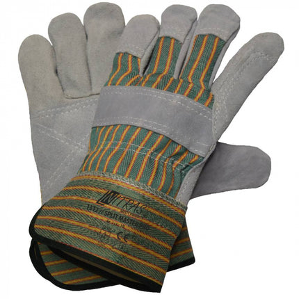 Manusi de protectie Nitras MASTER PRO, piele spalt bovina
