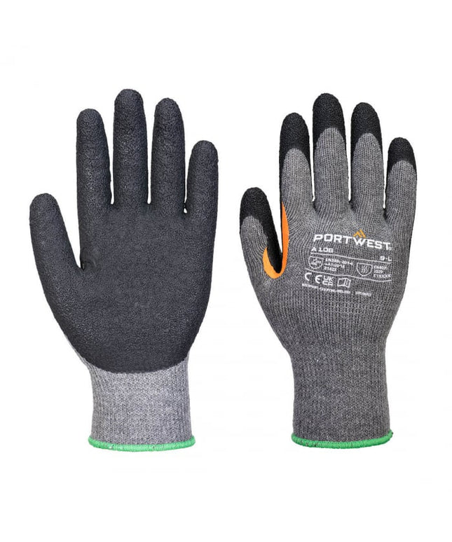 Manusi de protectie Portwest latex Grip A106, impregnate in latex, set 12 per