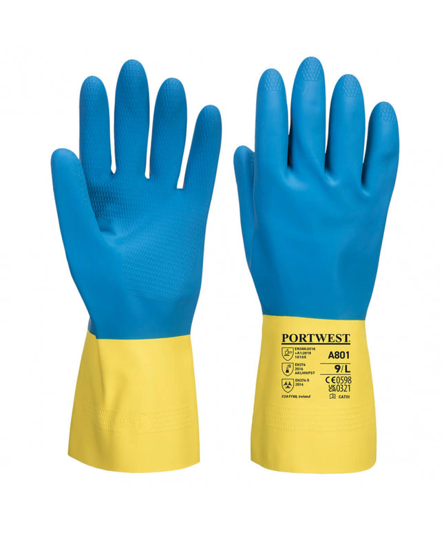 Manusi de protectie Portwest A801, impregnate in latex dublu