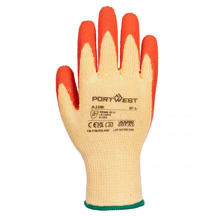 Manusi de protectie Portwest A109 GRIP GLOVE, impregnate in latex