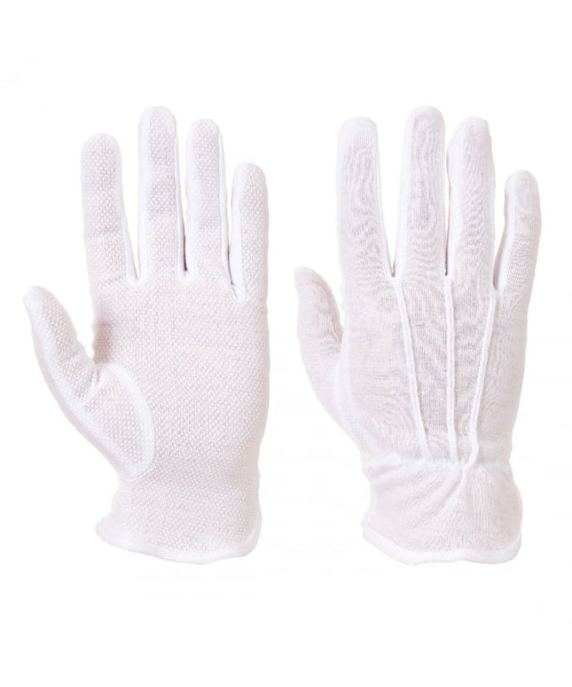 Manusi de protectie Portwest A080 MICRODOT, 100% bumbac, picouri PVC