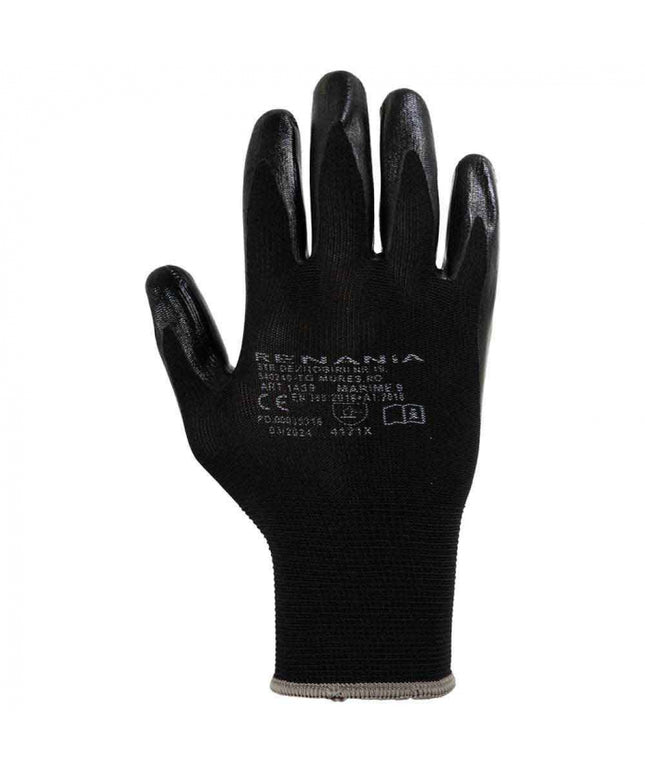Manusi de protectie Renania BLACK, impregnate in nitril