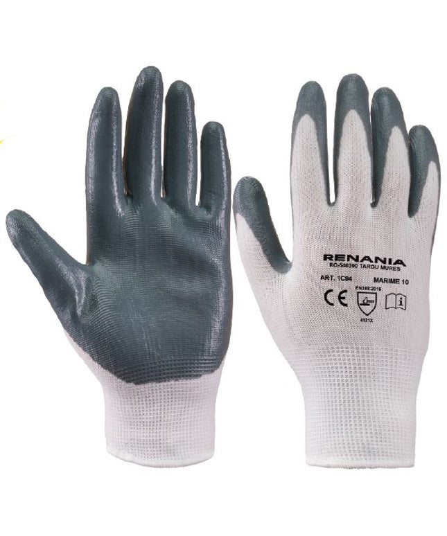 Manusi de protectie Renania TOUCH WHITE, impregnate in nitril
