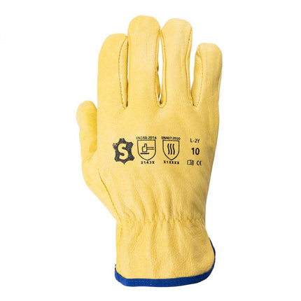 Manusi de protectie Sacobel DRIVE L-2Y, piele box bovina integral