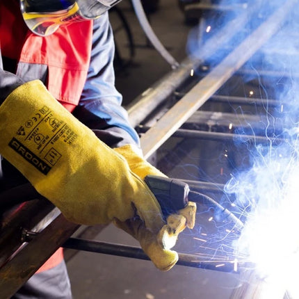 Manusi de protectie sudura Ardon KIRK, piele spalt bovina, ata kevlar, 35cm