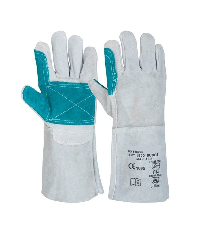 Manusi de protectie sudura Renania 1800, piele spalt bovina, 35 cm