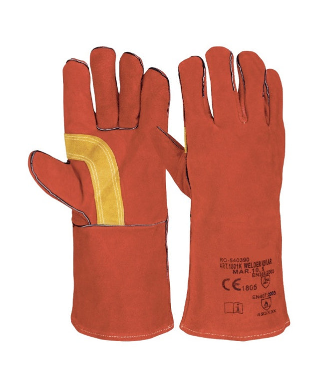 Manusi de protectie sudura Renania 1801K NEW, piele spalt bovina, ata kevlar