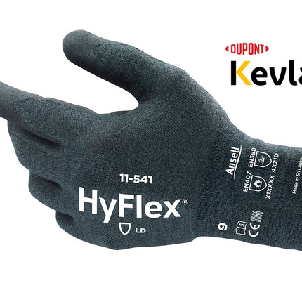 Manusi de protectie taiere Ansell HYFLEX CATEG. II, impregnate in spuma nitril