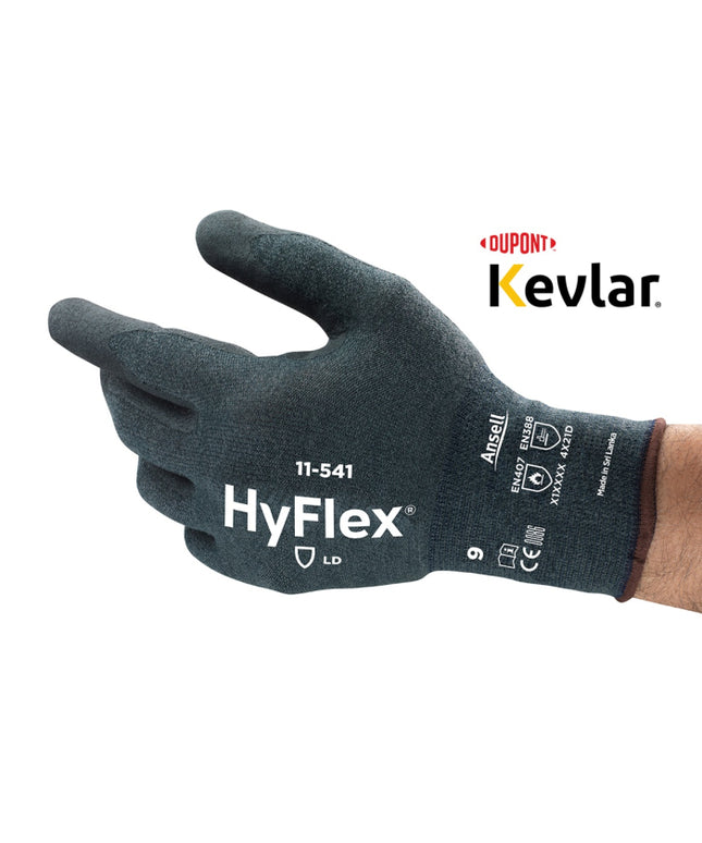 Manusi de protectie taiere Ansell HYFLEX CATEG. II, impregnate in spuma nitril