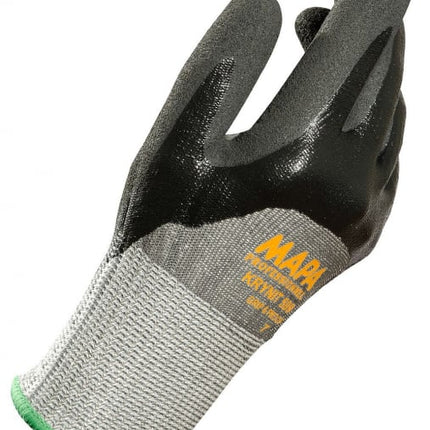 Manusi de protectie taiere Mapa KRYNIT-599, impregnate in nitril