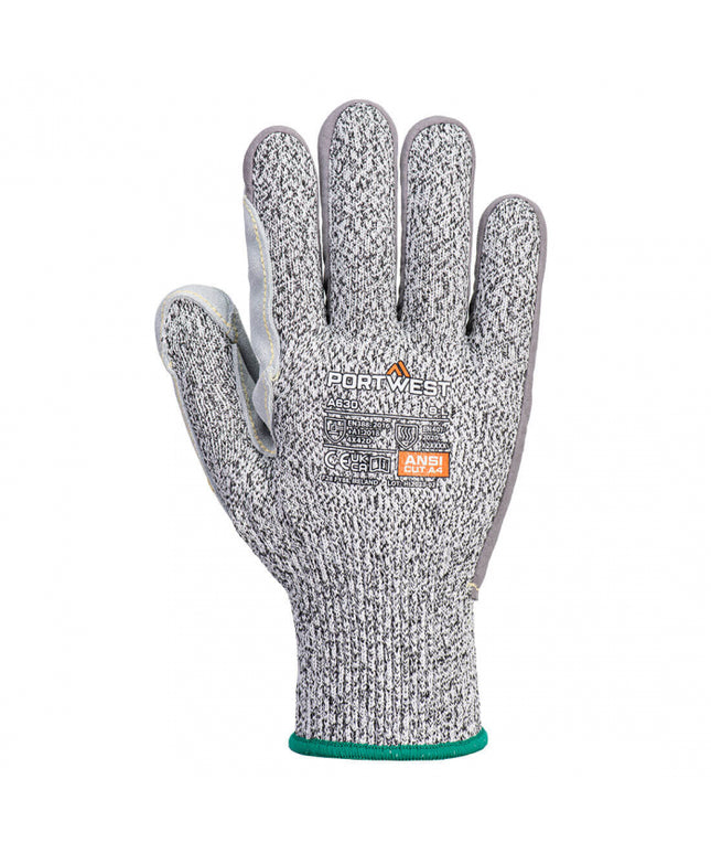 Manusi de protectie taiere Portwest A630 RAZOR, fibra de sticla, piele bovina, elastan