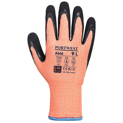Manusi de protectie taiere Portwest A646 WINTER, fibra de sticla, poliester, nitril