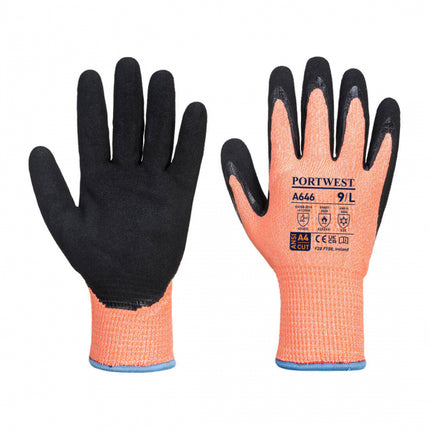 Manusi de protectie taiere Portwest A646 WINTER, fibra de sticla, poliester, nitril