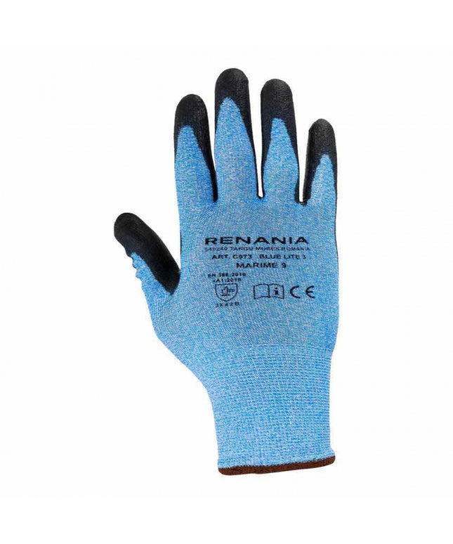 Manusi de protectie taiere Renania BLUE LITE 3, impregnate in poliuretan