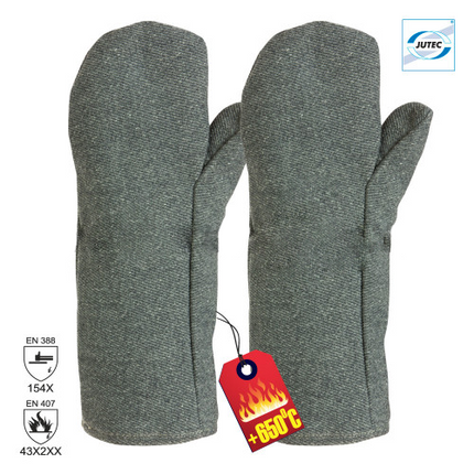 Manusi de protectie termica Jutec 4732-P, 40 cm, palmare
