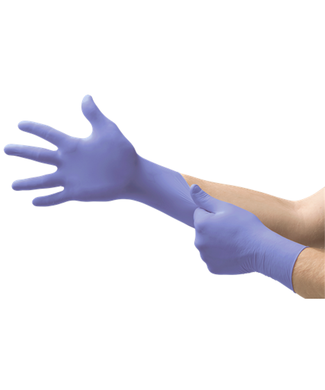 Manusi din nitril nepudrate Ansell MICROFLEX 93-843, unica folosinta