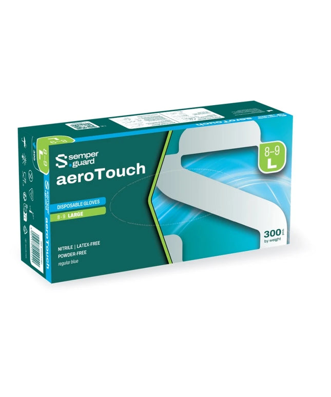 Manusi din nitril nepudrate Ardon SEMPERGUARD aeroTOUCH, unica folosinta/ 300buc