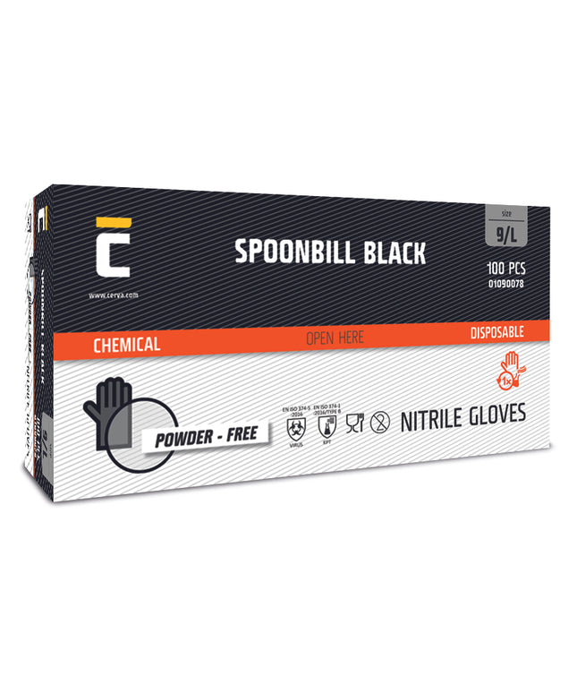 Manusi din nitril nepudrate Cerva SPOONBILL, unica folosinta, 100buc/cutie