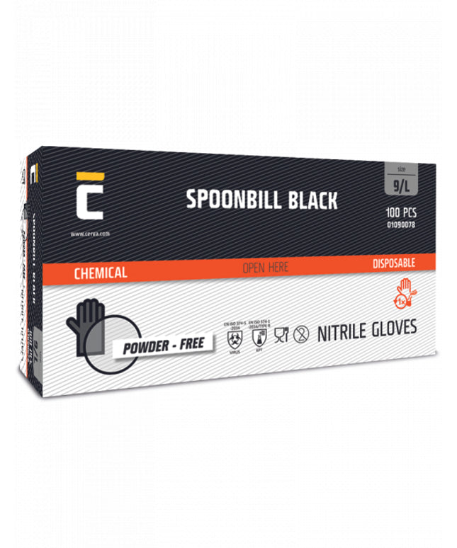 Manusi din nitril nepudrate Cerva SPOONBILL, unica folosinta, 100buc/cutie