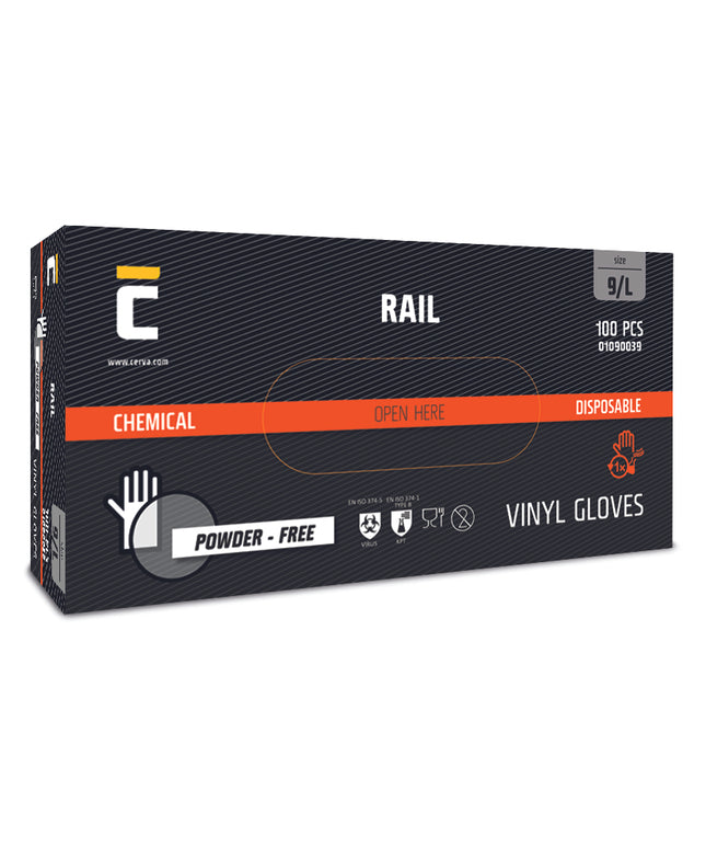 Manusi din vinil nepudrate Cerva RAIL, unica folosinta