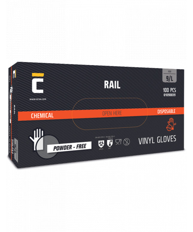 Manusi din nitril nepudrate Cerva SPOONBILL, unica folosinta, 100buc/cutie