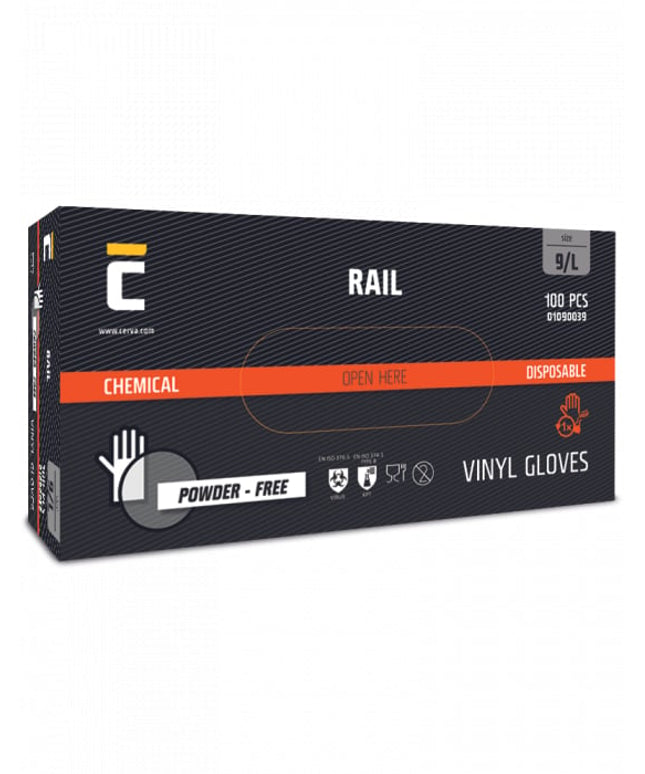Manusi din vinil nepudrate Cerva RAIL, unica folosinta