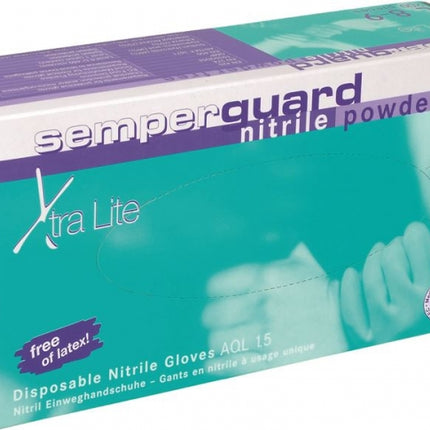 Manusi nitril nepudrate SEMPERGUARD XTRA LITE, 200buc