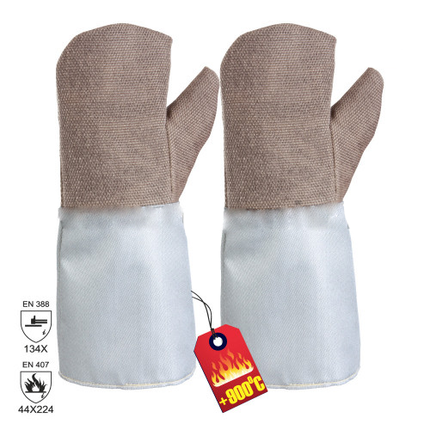 Manusi protectie termica Jutec HT-GLASS, palmare, 40 cm