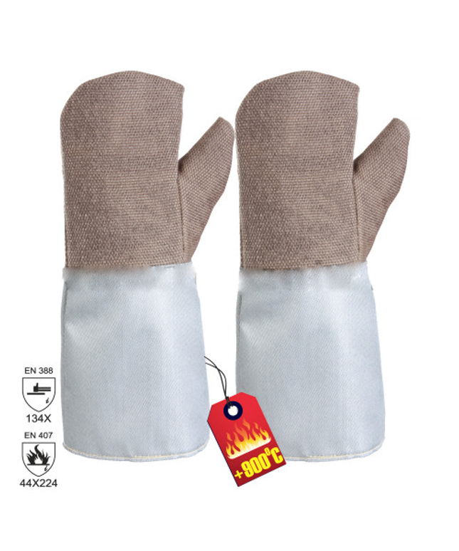 Manusi protectie termica Jutec HT-GLASS, palmare, 40 cm