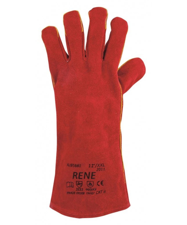 Manusi de protectie sudura Ardon RENE, piele spalt bovina, 35 cm