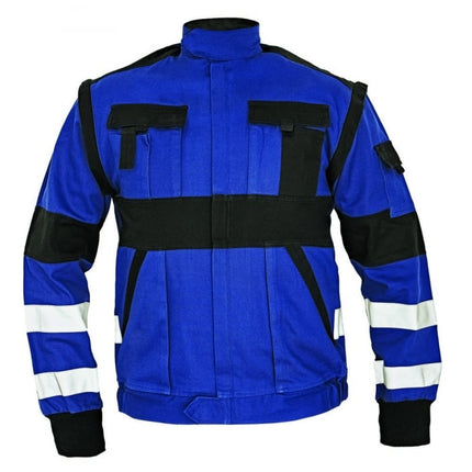 Jacheta de lucru cu benzi reflectorizante Cerva MAX REFLEX, 100% bumbac, 260 gr/mp