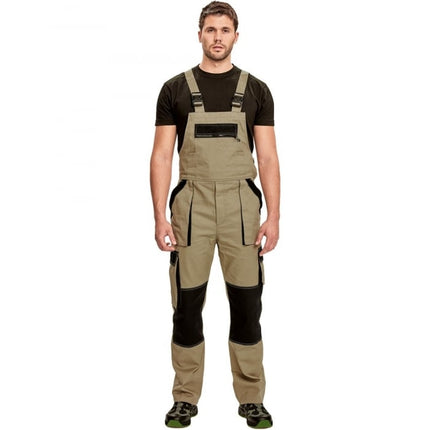 Pantaloni salopeta cu pieptar Cerva MAX SUMMER, 100% bumbac subtire, 200 gr/mp