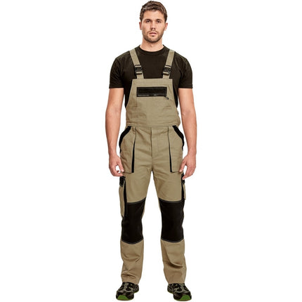 Pantaloni salopeta cu pieptar Cerva MAX SUMMER, 100% bumbac subtire, 200 gr/mp