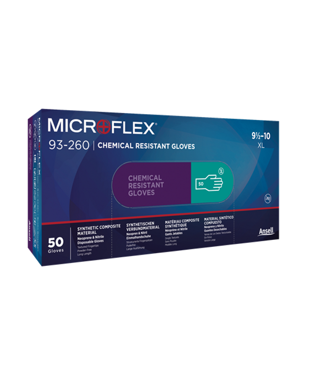 Manusi din nitril nepudrate Ansell MICROFLEX 93-260, unica folosinta