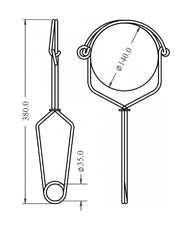 Mijloc ancorare Kratos FA5020914 140 mm, 23 KN, inox