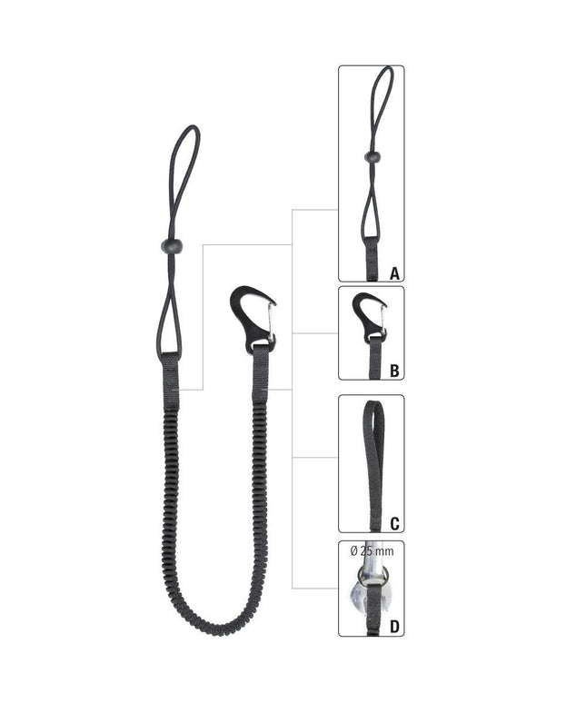 Mijloc de legatura elastic Vertiqual TOOL SAFETY LANYARD, pentru asigurarea sculelor