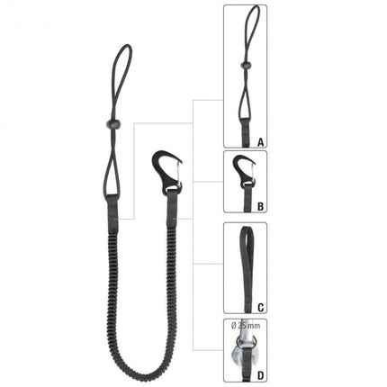 Mijloc de legatura elastic Vertiqual TOOL SAFETY LANYARD, pentru asigurarea sculelor