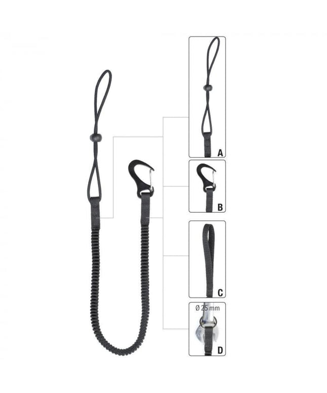 Mijloc de legatura elastic Vertiqual TOOL SAFETY LANYARD, pentru asigurarea sculelor