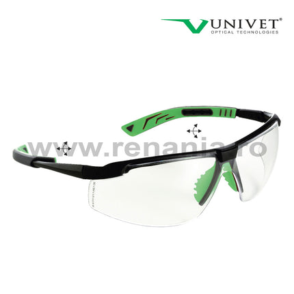 Ochelari de protectie Univet 5X8, cu lentile transparente
