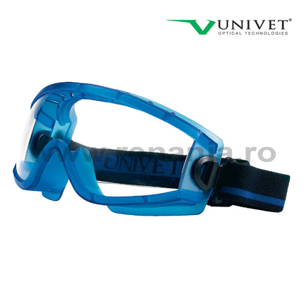 Ochelari de protectie Univet BLUE, tip goggles, cu lentile transparente