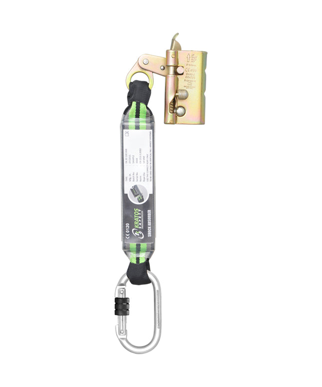 Opritor de cadere detasabil cu absorbitor de energie Kratos FA2010000B LOFTY-A, franghie toroane 14mm-16mm