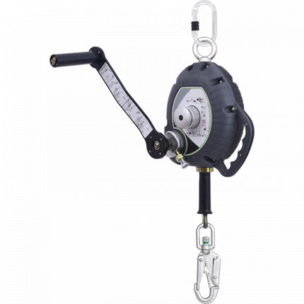 Opritor de cadere retractabil 10M Kratos FA2040110S, cablu din otel inox, functie ridicare - coborare