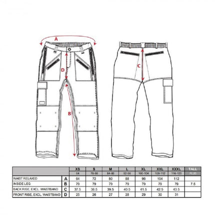 Pantaloni de lucru in talie Portwest CHROME KS12, 65% poliester, 35% bumbac, 245g