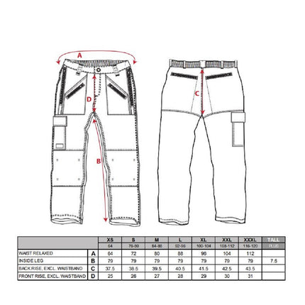 Pantaloni de lucru in talie Portwest CHROME KS12, 65% poliester, 35% bumbac, 245g