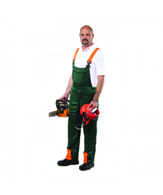 Pantaloni cu peiptar Rock T002-C, pentru forestieri, 100% poliester