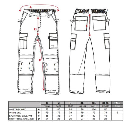 Pantaloni de lucru in talie Portwest GRANITE KS13, 65% poliester, 35% bumbac, 245g