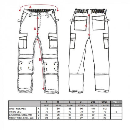 Pantaloni de lucru in talie Portwest GRANITE KS13, 65% poliester, 35% bumbac, 245g